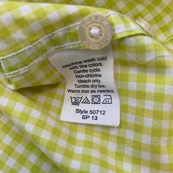 J. Crew Small Gingham Button-Down Casual Shirt - Picture 6 of 8